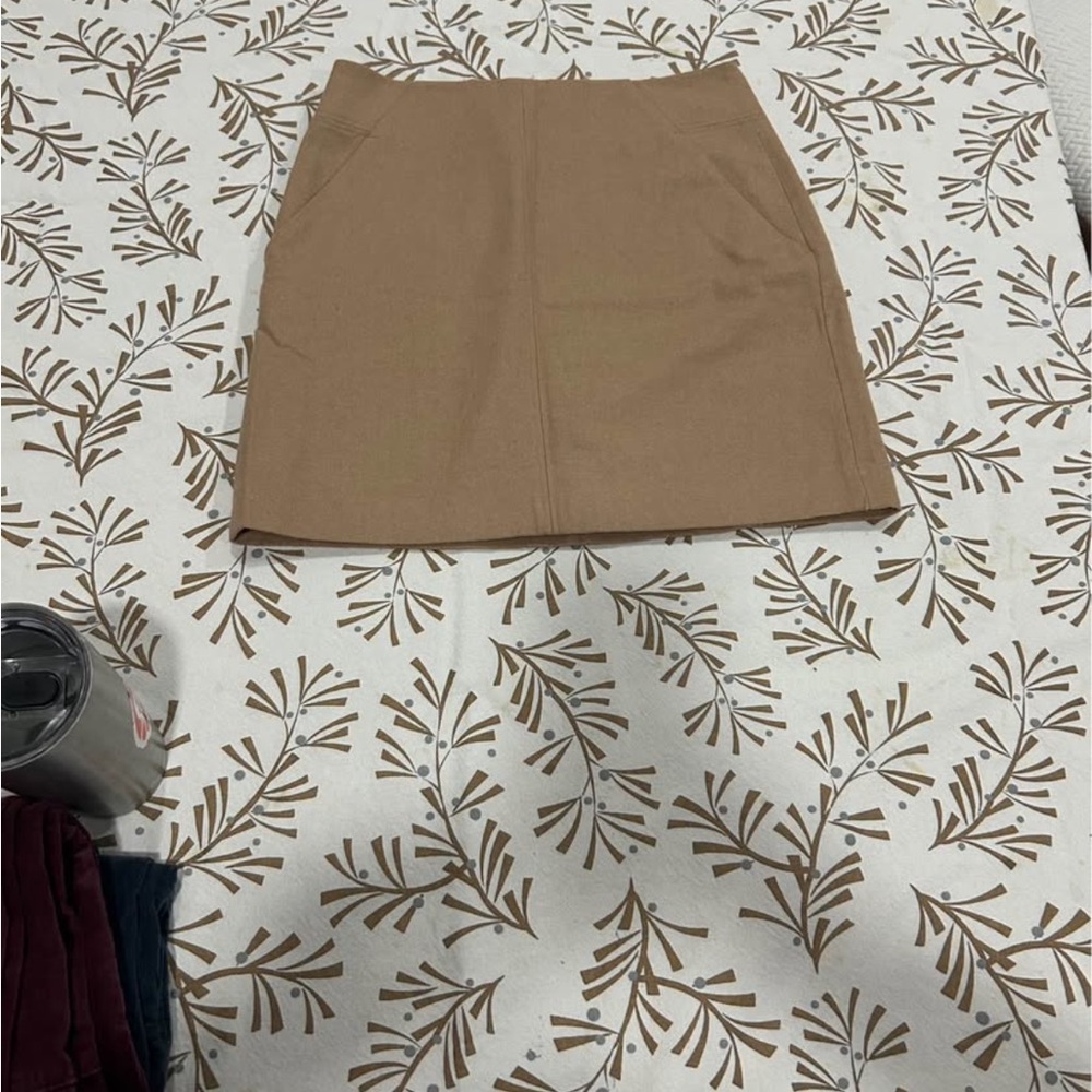 LOFT Tan Mini Skirt